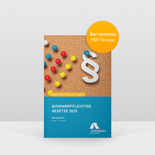 Aushangpflichtige Gesetze 2025 - Onlineversion barrierefrei