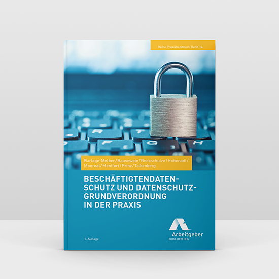 Cover Buch zum Beschäftigtendatenschutz und Datenschutz-Grundverordnung in der Praxis
